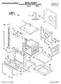 OVEN PARTS Diagram and Parts List for KEBC101KWH03  KitchenAid Wall Oven