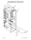 Part Location Diagram of W11164593 Whirlpool DIFFUSER