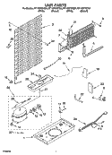 UNIT PARTS Diagram and Parts List for RT14DKXKQ04  Roper Refrigerator