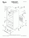 CABINET PARTS Diagram and Parts List for GX5FHDXVY02  Whirlpool Refrigerator