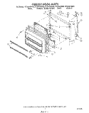 FREEZER DOOR Diagram and Parts List for ET20AKXSW05  Whirlpool Refrigerator