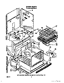 OVEN Diagram and Parts List for RS676PXV2  Whirlpool Range