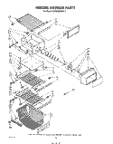 FREEZER INTERIOR Diagram and Parts List for ED26MMXRWR3  Whirlpool Refrigerator