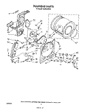 BULKHEAD Diagram and Parts List for LG5951XSW0  Whirlpool Dryer