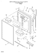 Part Location Diagram of 2177313 Whirlpool GASKET-FIP