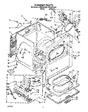 SECTION Diagram and Parts List for LGR5638AN0  Whirlpool Dryer