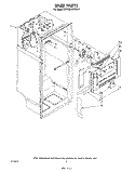 LINER Diagram and Parts List for ET18EKXPWR4  Whirlpool Refrigerator
