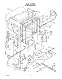 TUB, LIT/OPTIONAL Diagram and Parts List for DU8000XR0  Whirlpool Dishwasher