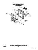 CONTROL PANEL Diagram and Parts List for MH6600XW1  Whirlpool Microwave