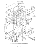 TUB , LITERATURE AND OPTIONAL Diagram and Parts List for DU4500XM0  Whirlpool Dishwasher