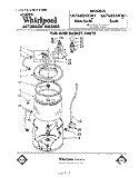 TUB AND BASKET Diagram and Parts List for LA7680XKW1  Whirlpool Washer