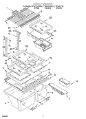 SHELF, OPTIONAL Diagram and Parts List for ET19RKXGT02  Whirlpool Refrigerator