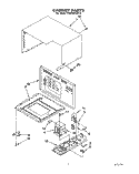 CABINET Diagram and Parts List for KEMS306XWH0  KitchenAid Wall Oven