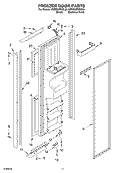 FREEZER DOOR PARTS Diagram and Parts List for KSRB22FKSS03  KitchenAid Refrigerator