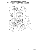 CONTROL PANEL PARTS Diagram and Parts List for KUIS18NNJB7  KitchenAid Ice Maker