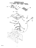 INTERIOR PARTS Diagram and Parts List for MH6150XLB1  Whirlpool Microwave