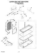 LOWER UNIT AND TUBE PARTS Diagram and Parts List for KSSS36FMX03  KitchenAid Refrigerator