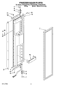 FREEZER DOOR PARTS Diagram and Parts List for KSSS48QTB02  KitchenAid Refrigerator