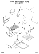 LOWER UNIT AND TUBE PARTS Diagram and Parts List for KBLO36FMX01  KitchenAid Refrigerator