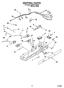 CONTROL PARTS Diagram and Parts List for 3XES0FHGKS03  Whirlpool Refrigerator