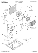 UNIT, LITERATURE Diagram and Parts List for CA6WM01  Crosley Air Conditioner