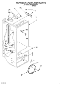 REFRIGERATOR LINER Diagram and Parts List for RS22AQXGW04  Roper Refrigerator