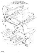 MANIFOLD Diagram and Parts List for SF395LEEB0  Whirlpool Range