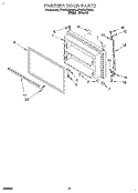 FREEZER DOOR Diagram and Parts List for ET18TKXDN03  Whirlpool Refrigerator