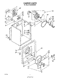 SECTION Diagram and Parts List for LE5790XMW1  Whirlpool Dryer