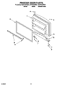 FREEZER DOOR PARTS, OPTIONAL PARTS Diagram and Parts List for GR9FHMXPB01  Whirlpool Refrigerator