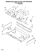 BURNER BOX, GAS VALVES, AND SWITCHES, OPTIONAL PARTS Diagram and Parts List for KGCP467JSS06  KitchenAid Cooktop