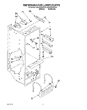 REFRIGERATOR LINER Diagram and Parts List for 8ED22DQXBN00  Whirlpool Refrigerator