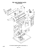 SECTION Diagram and Parts List for LE6800XSW0  Whirlpool Dryer