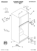 CABINET PARTS Diagram and Parts List for TT18TKRMS00  Estate Refrigerator