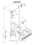CABINET Diagram and Parts List for EV200NXKW2  Whirlpool Freezer