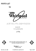 FRONT PAGE Diagram and Parts List for HD1000XSW6  Whirlpool Miscellaneous