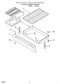 DRAWER AND BROILER Diagram and Parts List for FEP320GW1  Roper Range