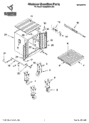 Part Location Diagram of 8211250 Whirlpool Caster, Rigid w/Brake 5`` (Right Hand)