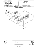 CONSOLE Diagram and Parts List for DU9400XT0  Whirlpool Dishwasher