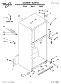 CABINET PARTS Diagram and Parts List for ET8MHKXMB04  Whirlpool Refrigerator