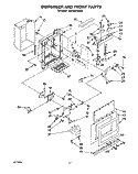 DISPENSER AND FRONT Diagram and Parts List for KSSS36DAW04  KitchenAid Refrigerator