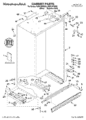 CABINET PARTS Diagram and Parts List for KSSC36FKS02  KitchenAid Refrigerator