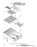 SHELF Diagram and Parts List for ET18NKXXG00  Whirlpool Refrigerator