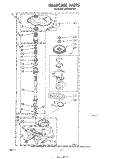 GEARCASE Diagram and Parts List for LA5500XPW4  Whirlpool Washer