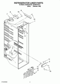 REFRIGERATOR LINER PARTS Diagram and Parts List for ED2NHGXVL01  Whirlpool Refrigerator