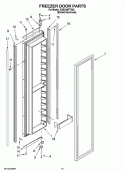 FREEZER DOOR PARTS Diagram and Parts List for KSSO48FTX03  KitchenAid Refrigerator