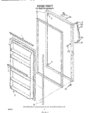 DOOR, LIT/OPTIONAL Diagram and Parts List for EV130FXKW3  Whirlpool Freezer