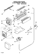 ICEMAKER PARTS, PARTS NOT ILLUSTRATED Diagram and Parts List for KSRB25FKBL14  KitchenAid Refrigerator