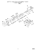 MOTOR AND ICE CONTAINER Diagram and Parts List for KSFS20QEWH2  KitchenAid Refrigerator