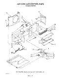 AIR FLOW AND CONTROL Diagram and Parts List for AR1200XW0  Whirlpool Air Conditioner